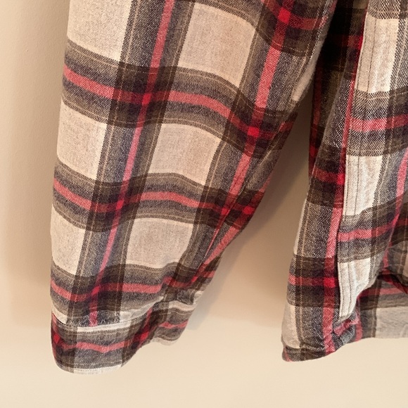 J. Crew Factory Plaid Cotton Button Up Shirt Elbow Patches XL Gorpcore Casual - Picture 7 of 11